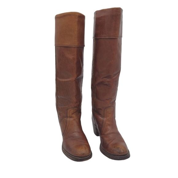 Vintage 1970s Frye Jane Cuff Boots - Picture 9 of 16
